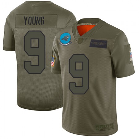 Nike Panthers #9 Bryce Young Camo Youth Stitched NFL Limited 2019 Salute to Service Jersey