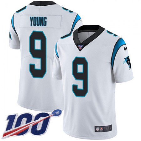 Nike Panthers #9 Bryce Young White Youth Stitched NFL 100th Season Vapor Untouchable Limited Jersey