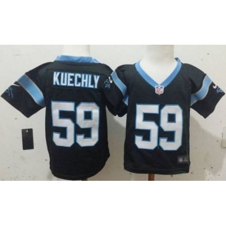 Toddler Nike Panthers #59 Luke Kuechly Black Team Color Stitched NFL Elite Jersey