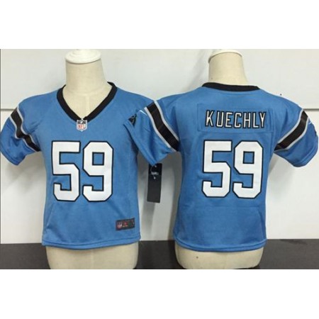 Toddler Nike Panthers #59 Luke Kuechly Blue Alternate Stitched NFL Elite Jersey