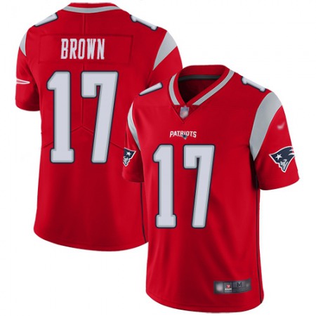 Nike Patriots #17 Antonio Brown Red Youth Stitched NFL Limited Inverted Legend Jersey
