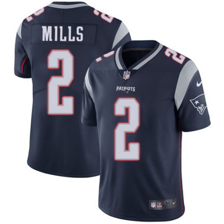 Nike Patriots #2 Jalen Mills Navy Blue Team Color Youth Stitched NFL Vapor Untouchable Limited Jersey
