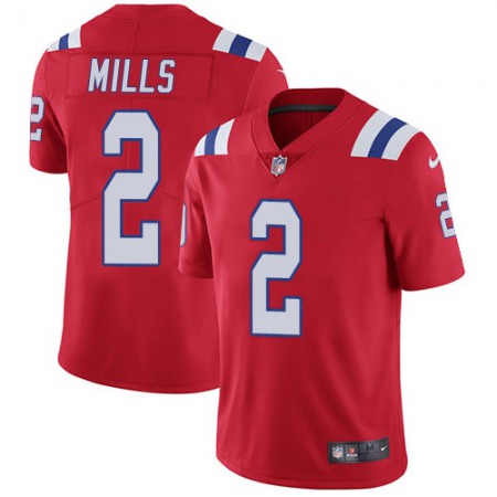 Nike Patriots #2 Jalen Mills Red Alternate Youth Stitched NFL Vapor Untouchable Limited Jersey