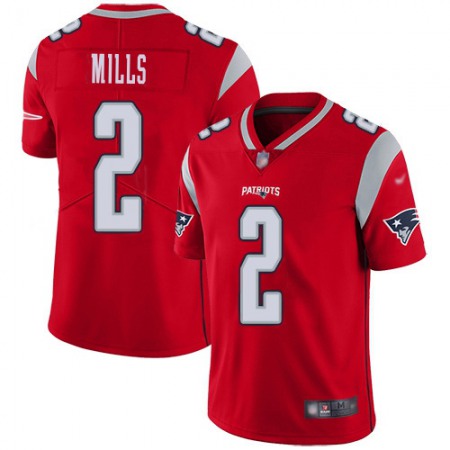 Nike Patriots #2 Jalen Mills Red Youth Stitched NFL Limited Inverted Legend Jersey