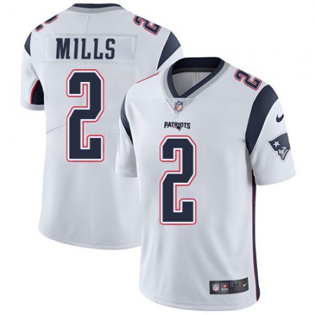 Nike Patriots #2 Jalen Mills White Youth Stitched NFL Vapor Untouchable Limited Jersey