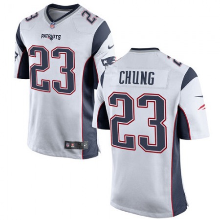 Nike Patriots #23 Patrick Chung White Youth Stitched NFL New Elite Jersey