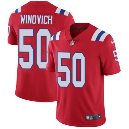 Nike Patriots #50 Chase Winovich Red Alternate Youth Stitched NFL Vapor Untouchable Limited Jersey