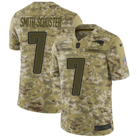 Nike Patriots #7 JuJu Smith-Schuster Camo Youth Stitched NFL Limited 2018 Salute To Service Jersey