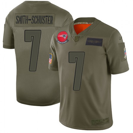 Nike Patriots #7 JuJu Smith-Schuster Camo Youth Stitched NFL Limited 2019 Salute To Service Jersey