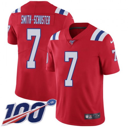 Nike Patriots #7 JuJu Smith-Schuster Red Alternate Youth Stitched NFL 100th Season Vapor Limited Jersey