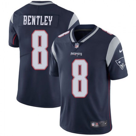 Nike Patriots #8 Ja'Whaun Bentley Navy Blue Team Color Youth Stitched NFL Vapor Untouchable Limited Jersey