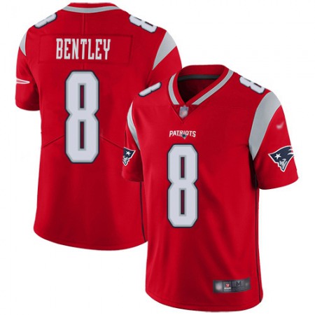 Nike Patriots #8 Ja'Whaun Bentley Red Youth Stitched NFL Limited Inverted Legend Jersey