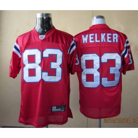 Patriots #83 Wes Welker Red Stitched Youth NFL Jersey