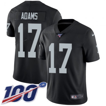 Nike Raiders #17 Davante Adams Black Team Color Youth Stitched NFL 100th Season Vapor Untouchable Limited Jersey