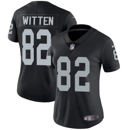 Nike Raiders #82 Jason Witten Black Team Color Women's Stitched NFL Vapor Untouchable Limited Jersey