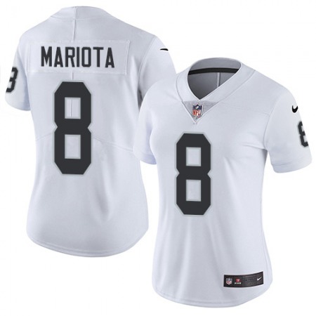 Nike Raiders #8 Marcus Mariota White Women's Stitched NFL Vapor Untouchable Limited Jersey