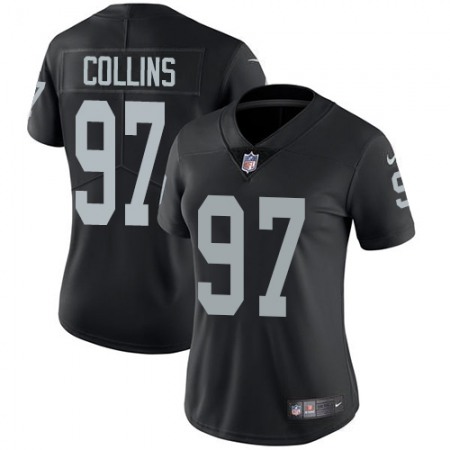 Nike Raiders #97 Maliek Collins Black Team Color Women's Stitched NFL Vapor Untouchable Limited Jersey