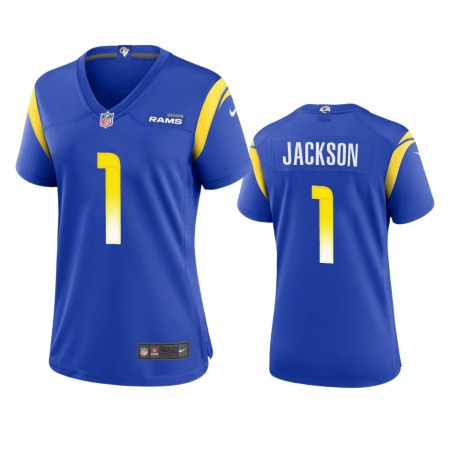 Los Angeles Rams #1 Desean Jackson Women's Nike Game NFL Jersey - Royal