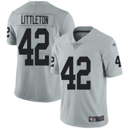Nike Raiders #42 Cory Littleton Silver Youth Stitched NFL Limited Inverted Legend Jersey