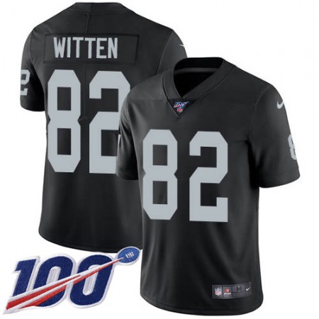 Nike Raiders #82 Jason Witten Black Team Color Youth Stitched NFL 100th Season Vapor Untouchable Limited Jersey