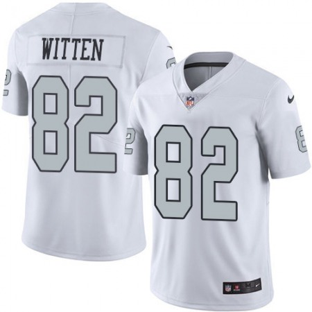 Nike Raiders #82 Jason Witten White Youth Stitched NFL Limited Rush Jersey