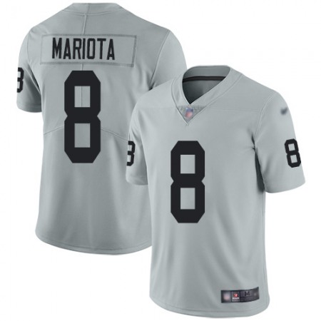 Nike Raiders #8 Marcus Mariota Silver Youth Stitched NFL Limited Inverted Legend Jersey