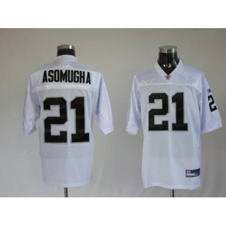Raiders #21 Nnamdi Asomugha White Stitched Youth NFL Jersey