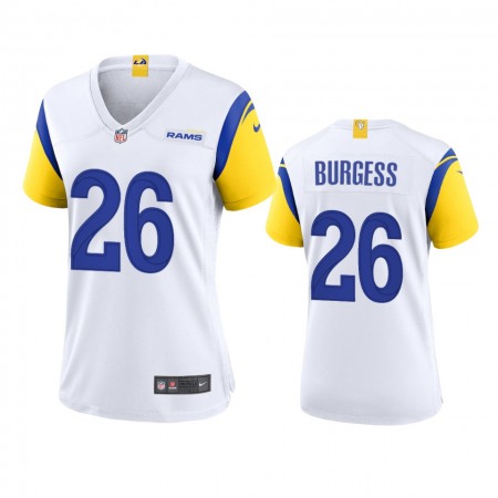Los Angeles Rams #26 Terrell Burgess Women's Nike Alternate Game NFL Jersey - White