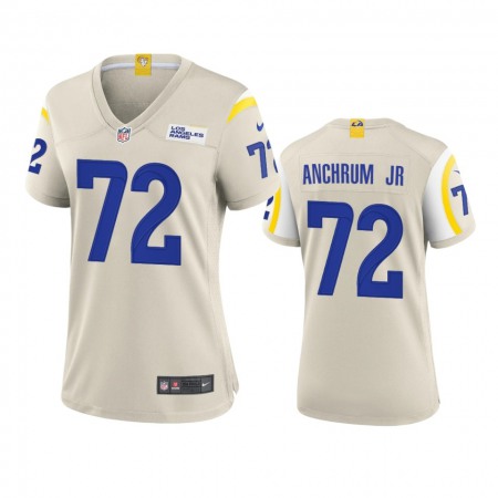 Los Angeles Rams #72 Tremayne Anchrum Jr. Women's Nike Game NFL Jersey - Bone