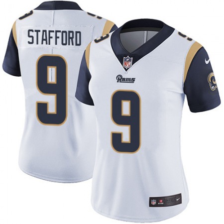 Los Angeles Rams #9 Matthew Stafford White Women's Stitched NFL Vapor Untouchable Limited Jersey