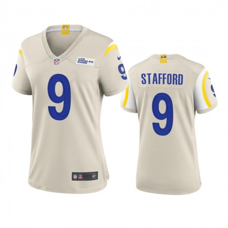 Los Angeles Rams #9 Matthew Stafford Women's Nike Game NFL Jersey - Bone