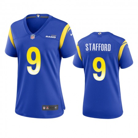 Los Angeles Rams #9 Matthew Stafford Women's Nike Game NFL Jersey - Royal