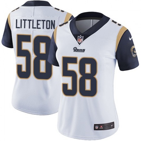 Nike Rams #58 Cory Littleton White Women's Stitched NFL Vapor Untouchable Limited Jersey