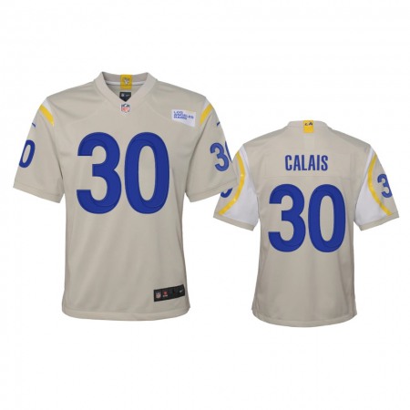 Los Angeles Rams #30 Raymond Calais Youth Nike Game NFL Jersey - Bone