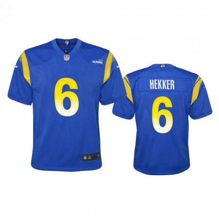 Los Angeles Rams #6 Johnny Hekker Youth Nike Game NFL Jersey - Royal