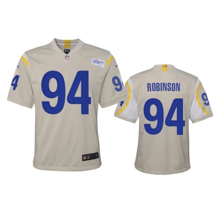 Los Angeles Rams #94 A'Shawn Robinson Youth Nike Game NFL Jersey - Bone