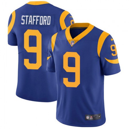 Los Angeles Rams #9 Matthew Stafford Royal Blue Alternate Youth Stitched NFL Vapor Untouchable Limited Jersey