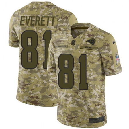 Nike Rams #81 Gerald Everett Camo Youth Stitched NFL Limited 2018 Salute to Service Jersey