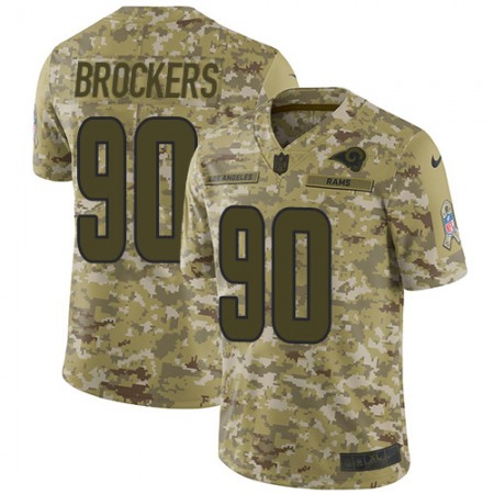 Nike Rams #90 Michael Brockers Camo Youth Stitched NFL Limited 2018 Salute to Service Jersey