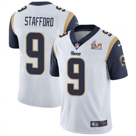 Nike Rams #9 Matthew Stafford White Super Bowl LVI Patch Youth Stitched NFL Vapor Untouchable Limited Jersey
