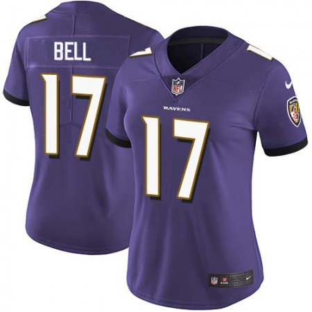 Nike Ravens #17 Le'Veon Bell Purple Team Color Women's Stitched NFL Vapor Untouchable Limited Jersey