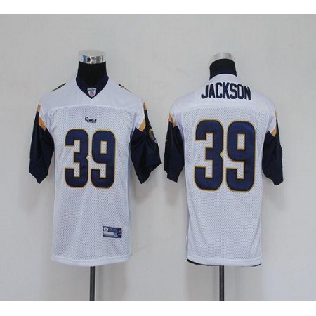 Rams #39 Steven Jackson White Stitched Youth NFL Jersey