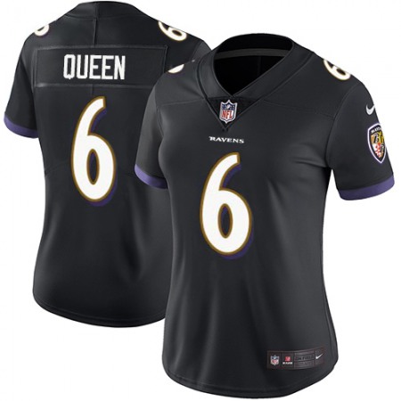 Nike Ravens #6 Patrick Queen Black Alternate Women's Stitched NFL Vapor Untouchable Limited Jersey