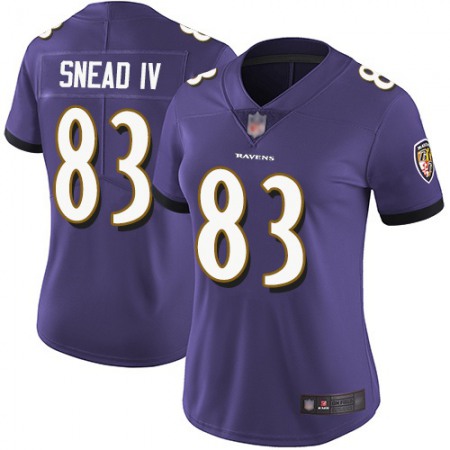 Nike Ravens #83 Willie Snead IV Purple Team Color Women's Stitched NFL Vapor Untouchable Limited Jersey