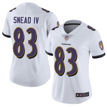 Nike Ravens #83 Willie Snead IV White Women's Stitched NFL Vapor Untouchable Limited Jersey