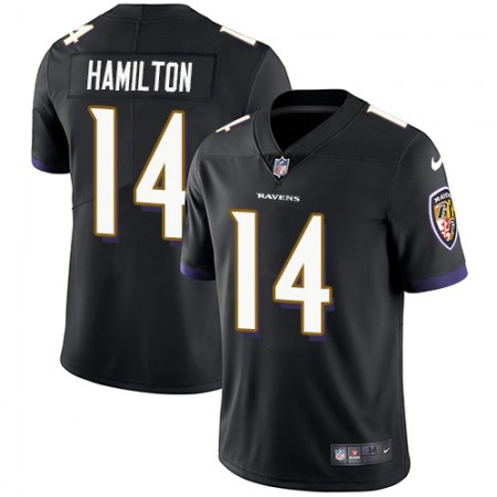 Nike Ravens #14 Kyle Hamilton Black Alternate Youth Stitched NFL Vapor Untouchable Limited Jersey