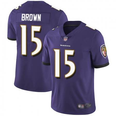 Nike Ravens #15 Marquise Brown Purple Team Color Youth Stitched NFL Vapor Untouchable Limited Jersey
