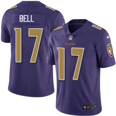 Nike Ravens #17 Le'Veon Bell Purple Youth Stitched NFL Limited Rush Jersey