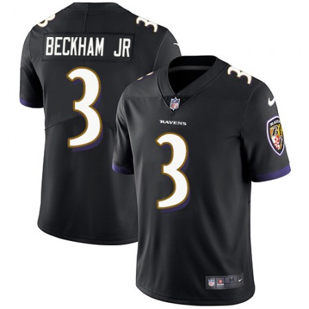 Nike Ravens #3 Odell Beckham Jr. Black Alternate Youth Stitched NFL Vapor Untouchable Limited Jersey