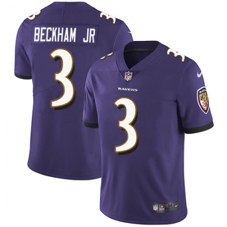 Nike Ravens #3 Odell Beckham Jr. Purple Team Color Youth Stitched NFL Vapor Untouchable Limited Jersey